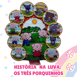 História na Luva- Três porquinhos