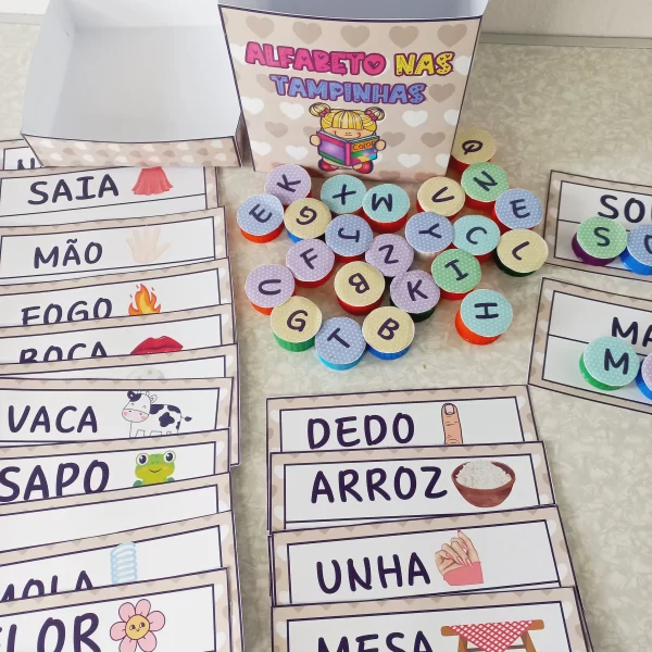 Alfabeto nas tampinhas - Imagem 3