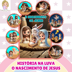 História na Luva " O Nascimento de Jesus"