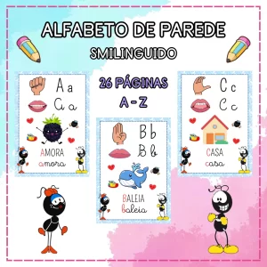 ALFABETO DE PAREDE - SMILINGUIDO