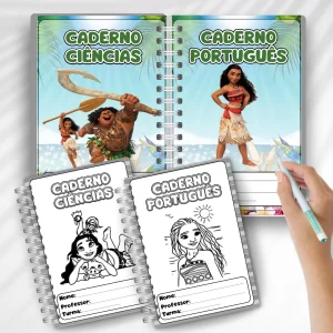Capas de Caderno MOANA