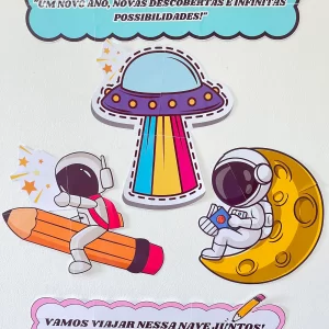 Painel Volta às Aulas – Tema Astronauta