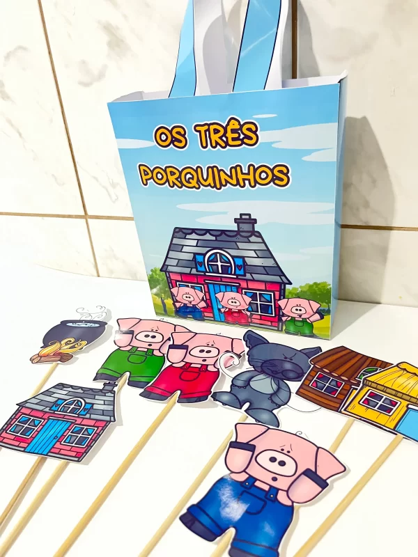 Sacolinha  Teatral TRÊS PORQUINHOS! - Imagem 4