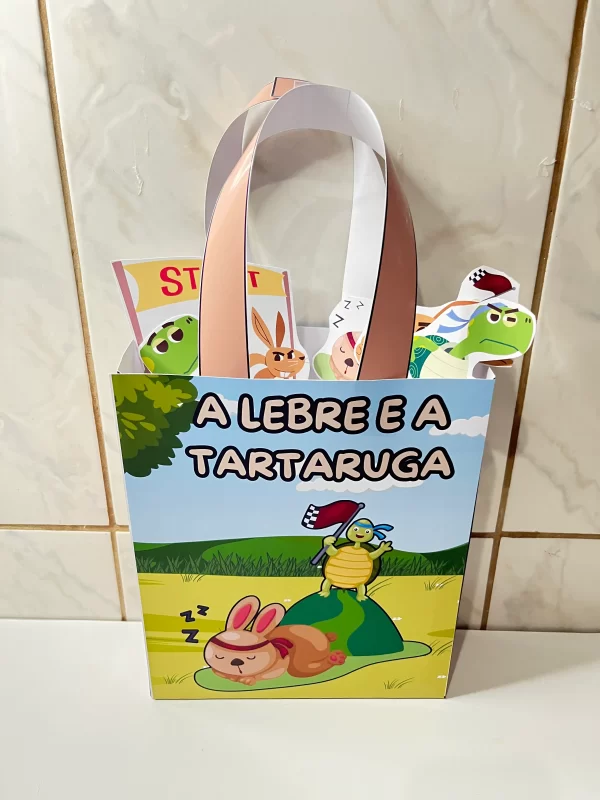 Sacolinha Teatral A LEBRE E A TARTARUGA - Imagem 2