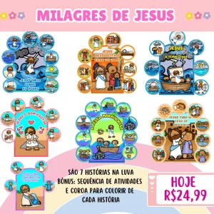 Combo Milagres de Jesus na Luva