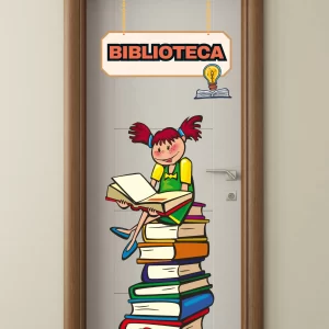 Painel de Porta - " Biblioteca"