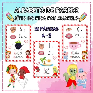 ALFABETO DE PAREDE - SÍTIO DO PICA-PAU AMARELO