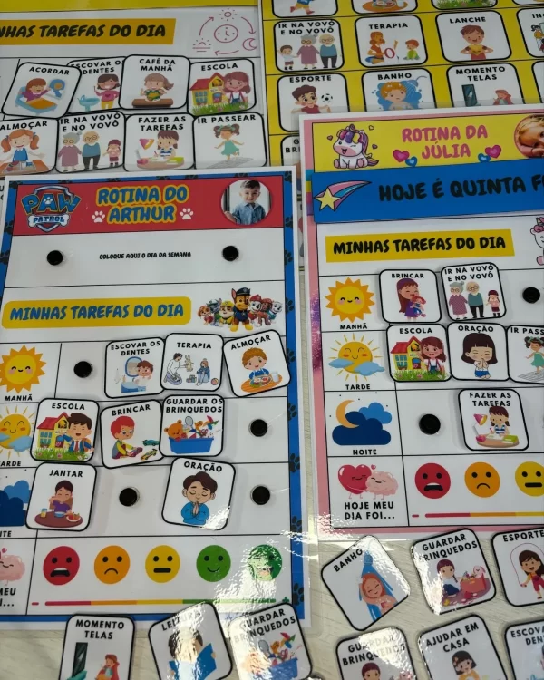 Plaquinhas de Rotina Personalizadas - Imagem 3