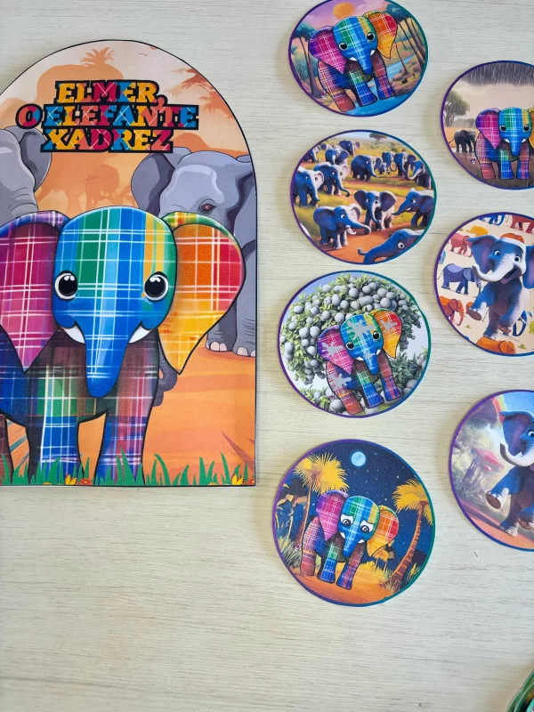 Luva de História - Elefante Elmer - Imagem 2