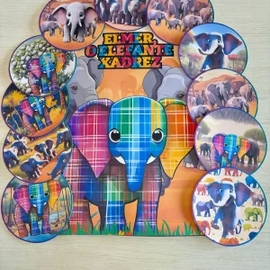 Luva de História - Elefante Elmer