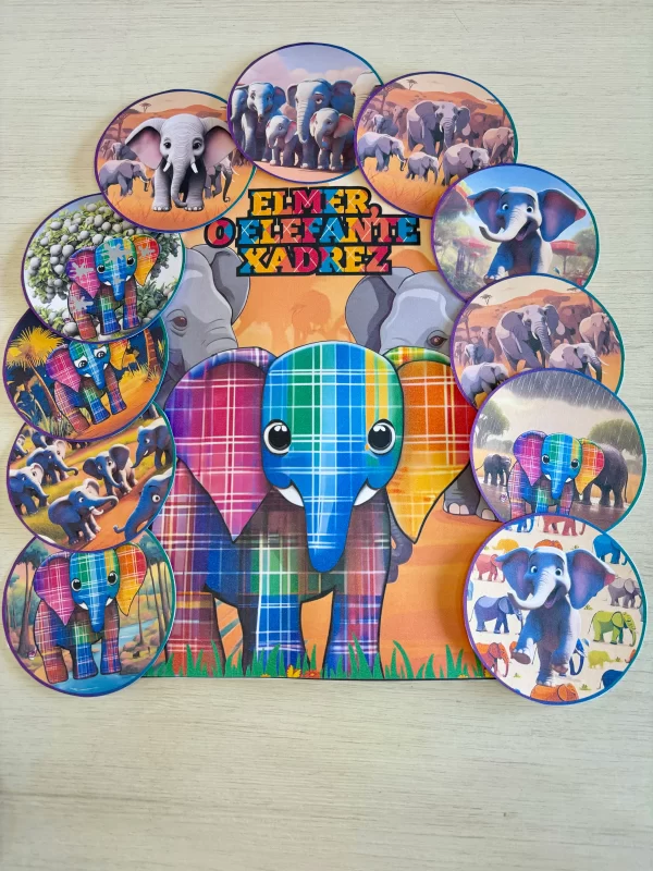 Luva de História - Elefante Elmer