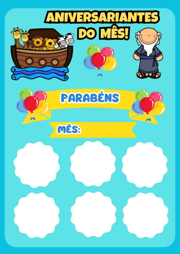 Kit Decoração de Sala “A Arca de Noé” - Imagem 3