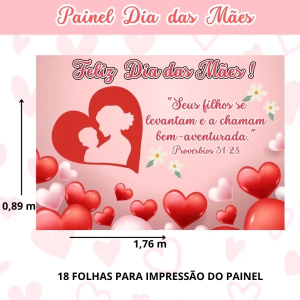Kit Dia das Mães – Painel + Caixa de Versículos - Imagem 2
