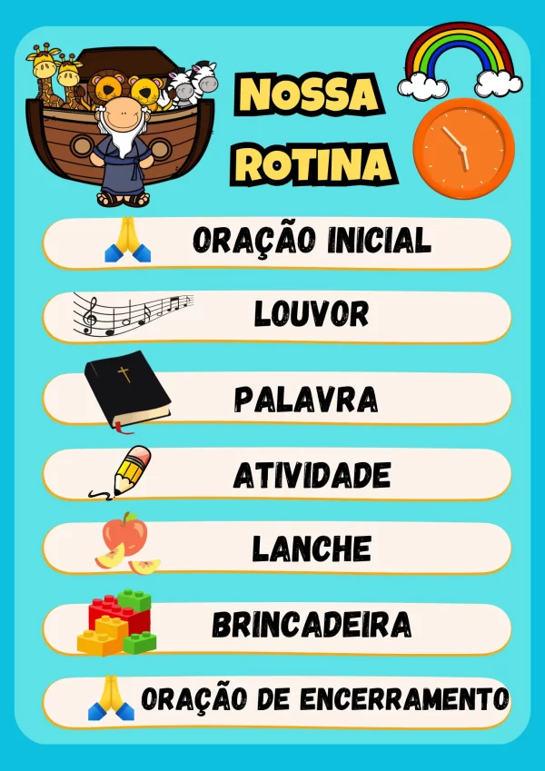 Kit Decoração de Sala “A Arca de Noé” - Imagem 7