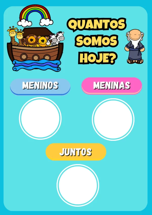 Kit Decoração de Sala “A Arca de Noé” - Imagem 8