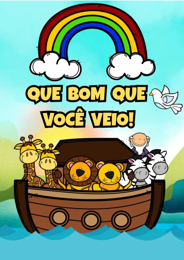 Kit Decoração de Sala “A Arca de Noé” - Imagem 9