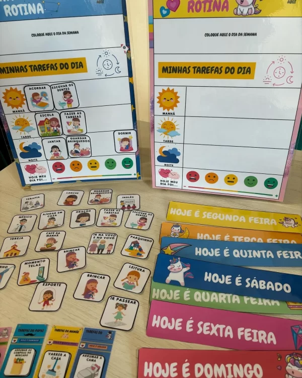 Plaquinhas de Rotina Personalizadas