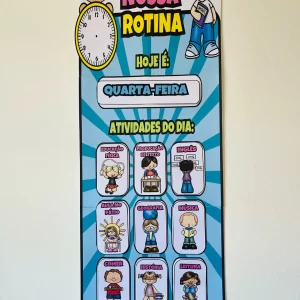 Painel de Rotina Escolar