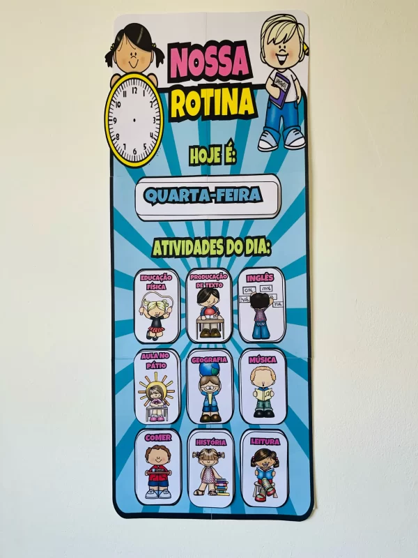 Painel de Rotina Escolar