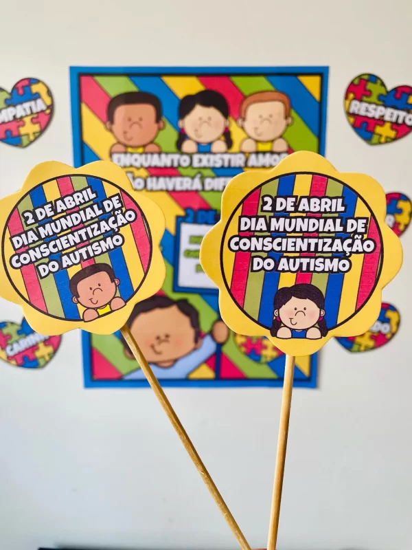 Painel dia Mundial de Conscientização do Autismo