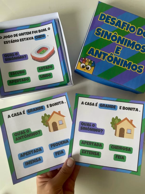 Caixinha dos Sinônimos e Antônimos