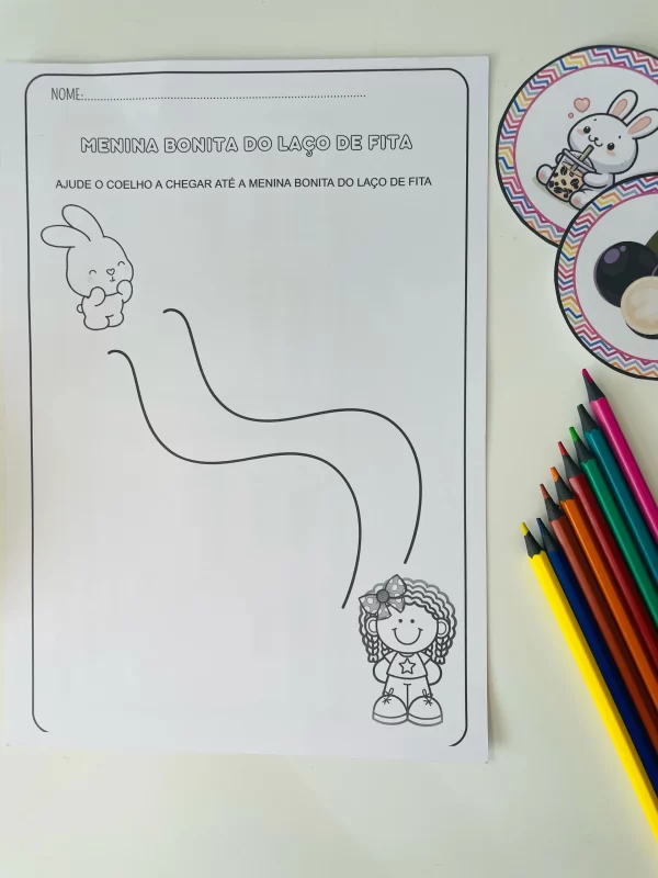 Luva de História: Menina Bonita do Laço de Fita - Imagem 2