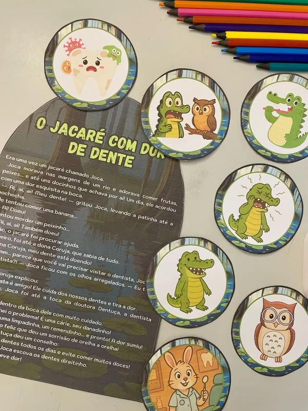 Luva de História: O Jacaré com Dor de Dente - Imagem 4