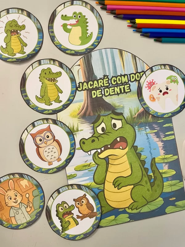 Luva de História: O Jacaré com Dor de Dente