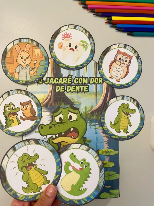 Luva de História: O Jacaré com Dor de Dente - Imagem 3