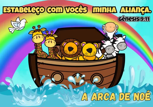 Kit Decoração de Sala “A Arca de Noé” - Imagem 10