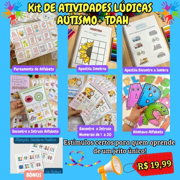 Kit de Atividades Lúdicas – Autismo + TDAH