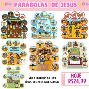 Combo de Luvas da História: As Parábolas de Jesus