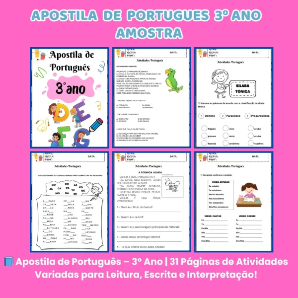Combo Apostilas 3º e 4º Ano – Aprendizagem com qualidade, praticidade e diversão! - Imagem 2