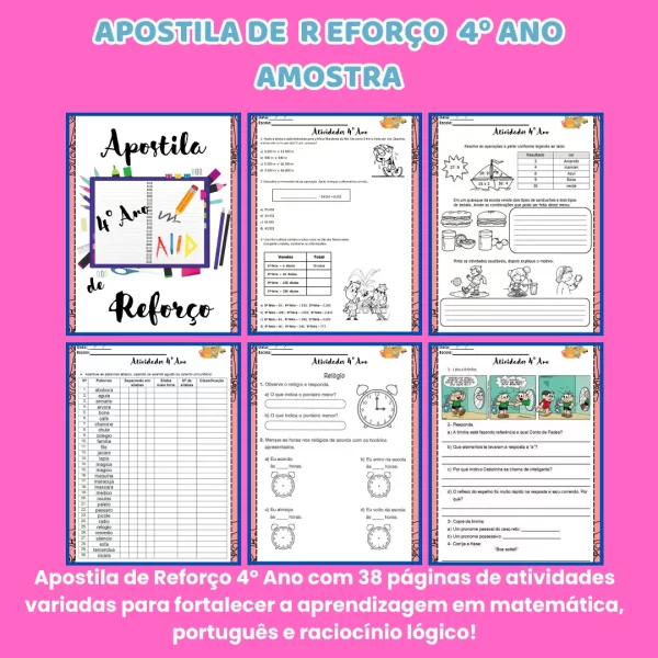 Combo Apostilas 3º e 4º Ano – Aprendizagem com qualidade, praticidade e diversão! - Imagem 6