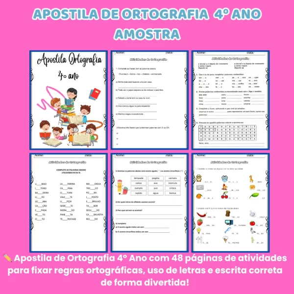 Combo Apostilas 3º e 4º Ano – Aprendizagem com qualidade, praticidade e diversão! - Imagem 8