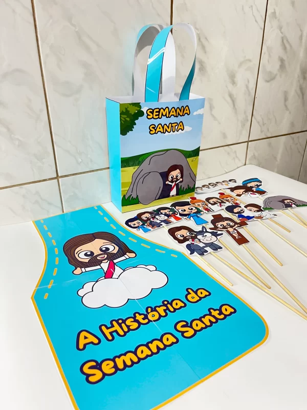 Sacola Teatral e Avental "A História da Semana Santa" - Imagem 3