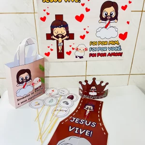 KIT apresentação PÁSCOA CRISTÃ - “JESUS VIVE”