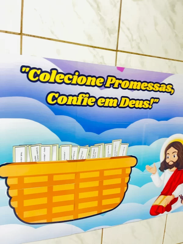 Painel colecione promessas de Deus para mim