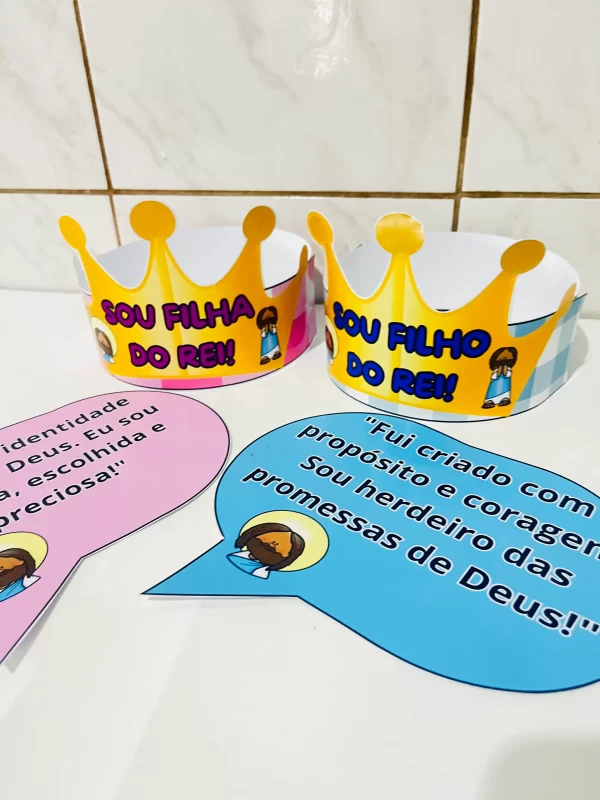 COROA SOU FILHO DO REI + PLACA
