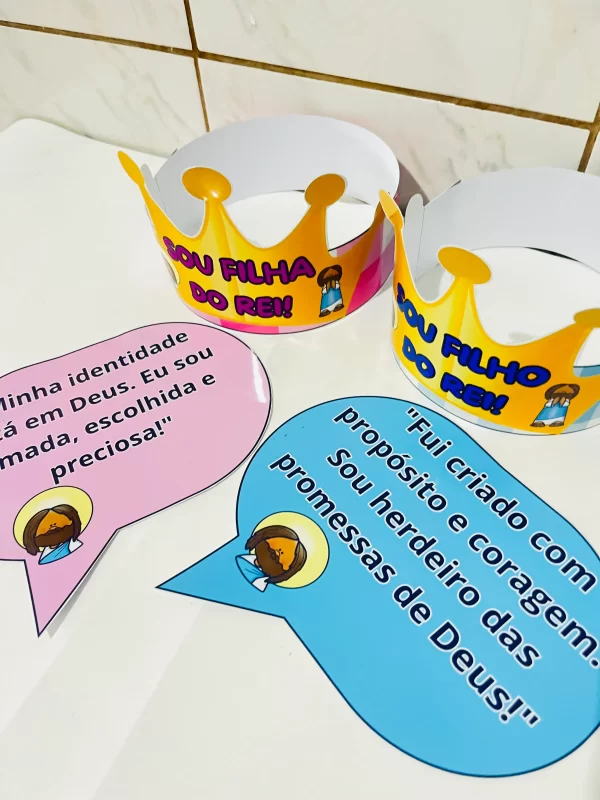 COROA SOU FILHO DO REI + PLACA - Imagem 3