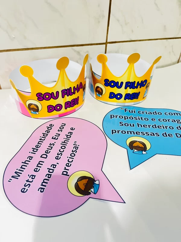 COROA SOU FILHO DO REI + PLACA - Imagem 2