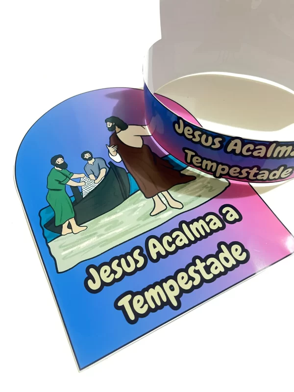 Jesus Acalma a Tempestade - Luva Interativa + Coroa da Calma - Imagem 2