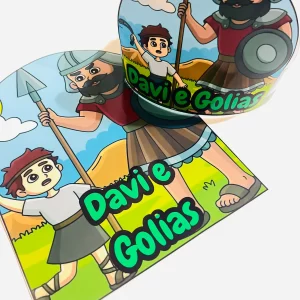 Davi e Golias - Luva Interativa + Coroa do Pequeno Guerreiro