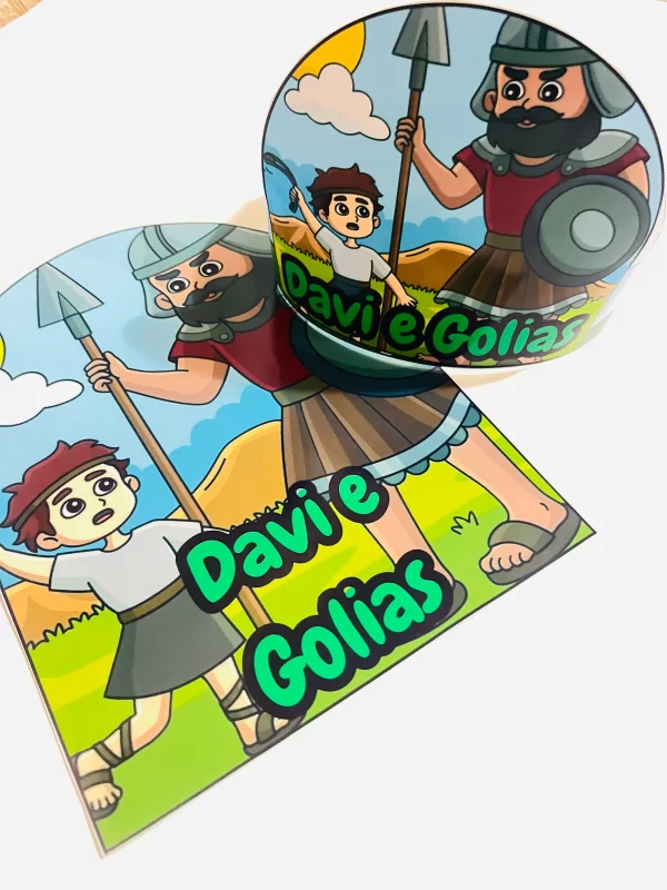 Davi e Golias - Luva Interativa + Coroa do Pequeno Guerreiro