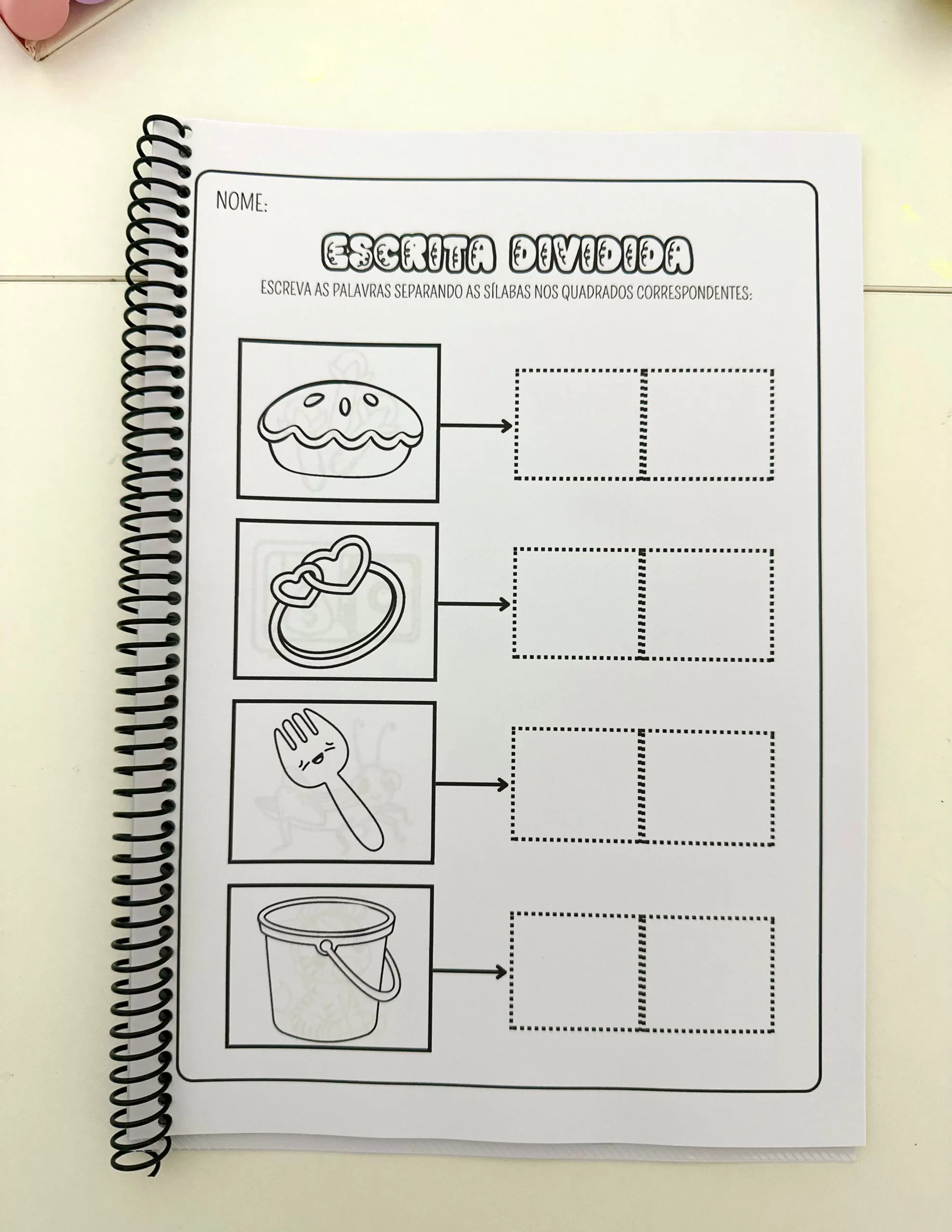 Apostilas Escrita Dividida – Sílabas Simples e Complexas - Imagem 11