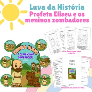 Luva da História Profeta Eliseu e os Meninos Zombadores