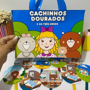 Sacola Cachinhos Dourados e os Três Ursos