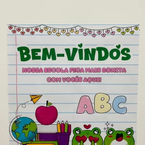 Painel de Boas-Vindas – Tema Super Colorido!