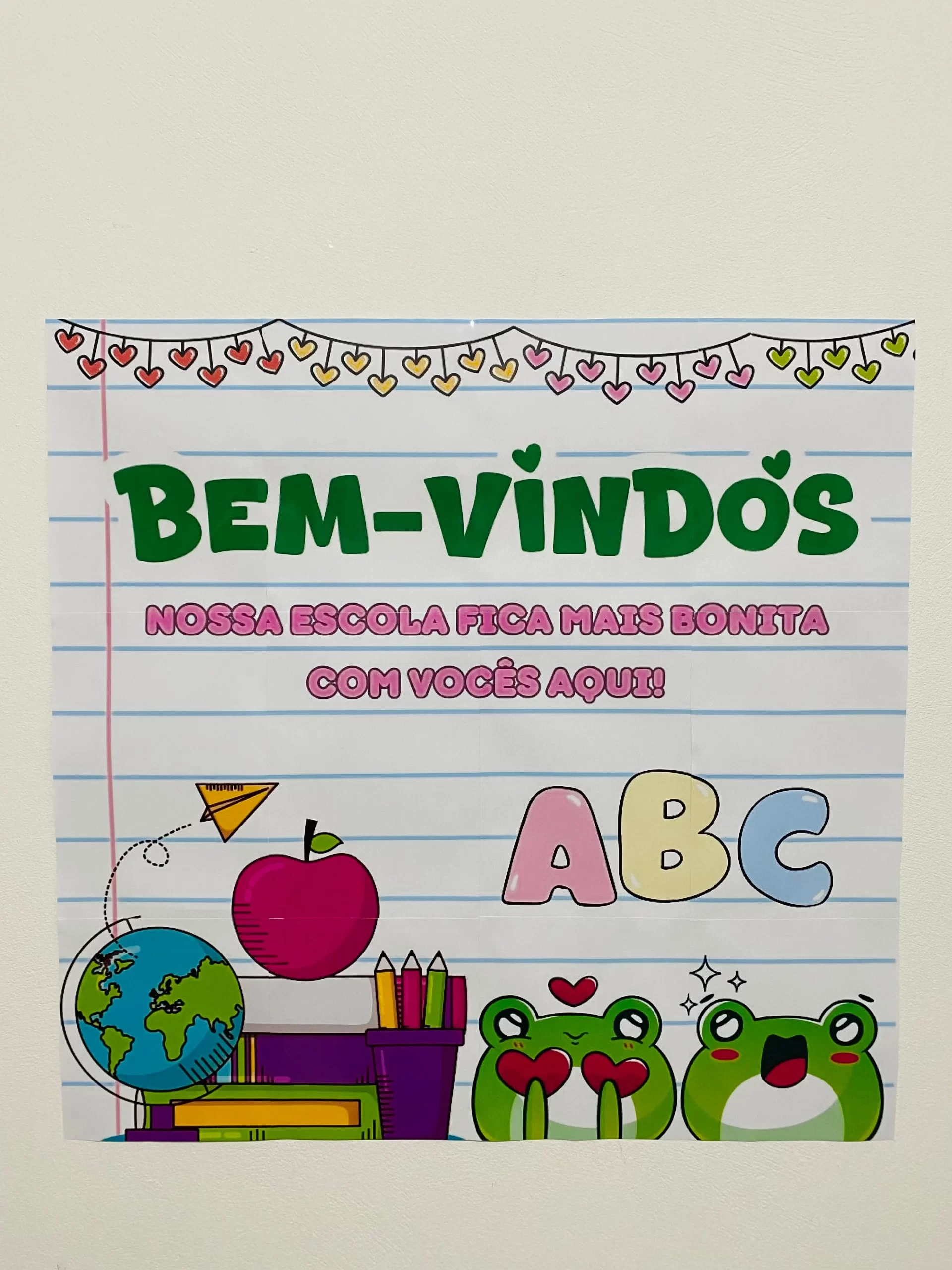Painel de Boas-Vindas – Tema Super Colorido!