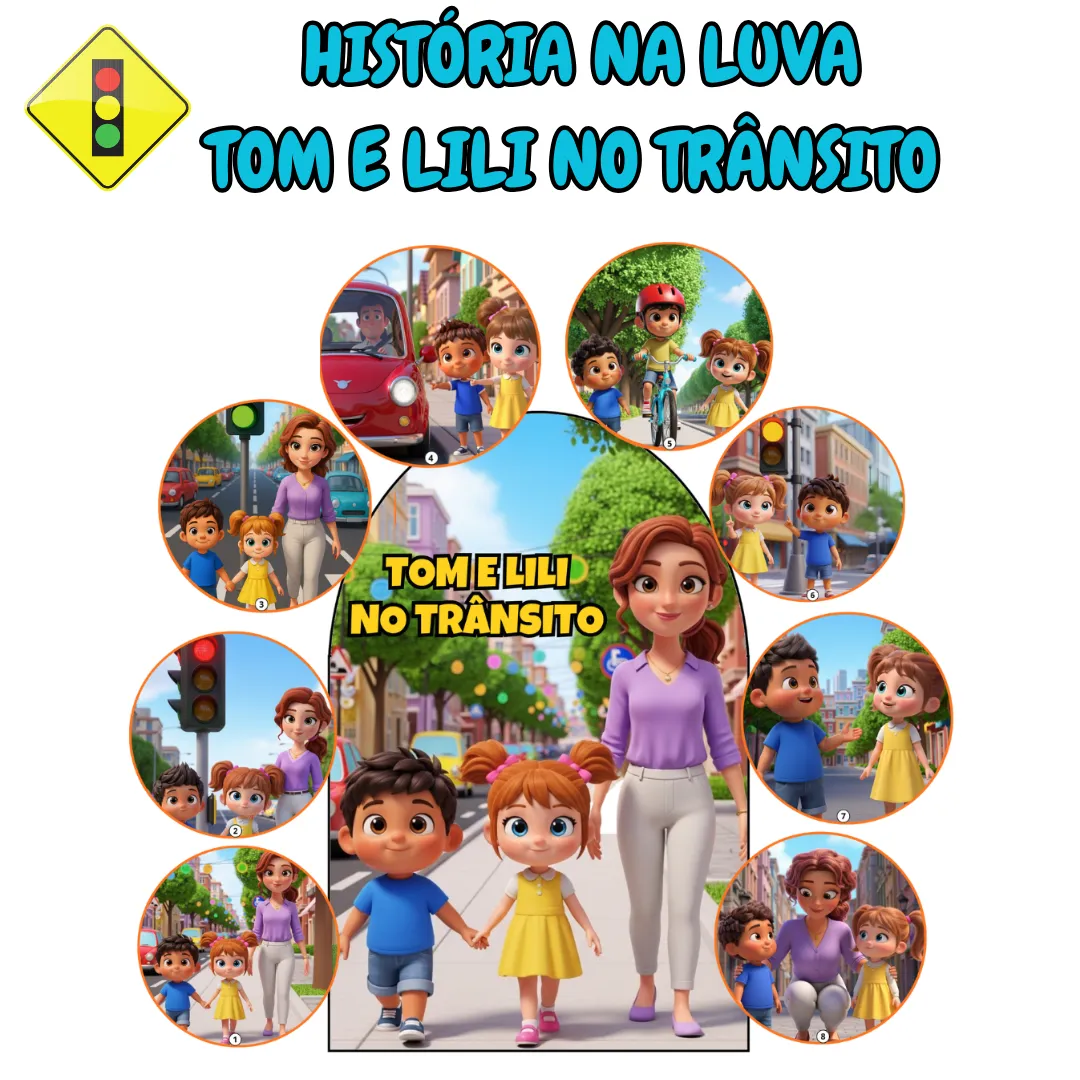História na Luva: Tom e Lili no Trânsito